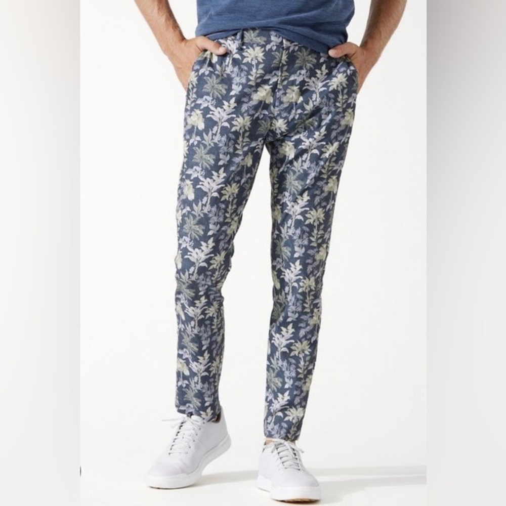 Tommy Bahama Island Zone Kehoe Beach Palms Stretch Pants 33x30 NWT